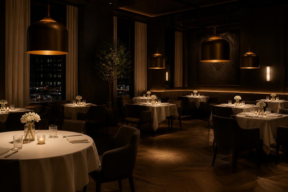 Elegant fine dining restaurant interior
